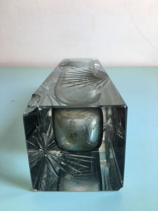 Vaso Murano 1970 parallelepipedo modernariato