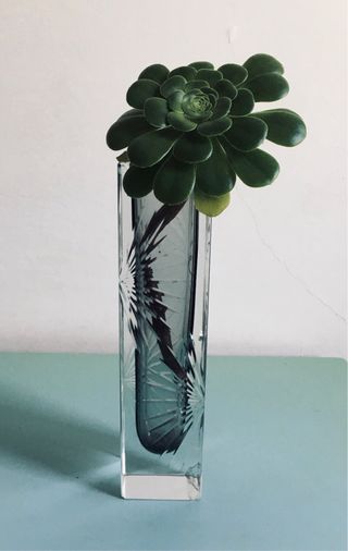 Vaso Murano 1970 parallelepipedo modernariato