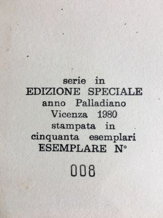 Litografia Palladio 1980