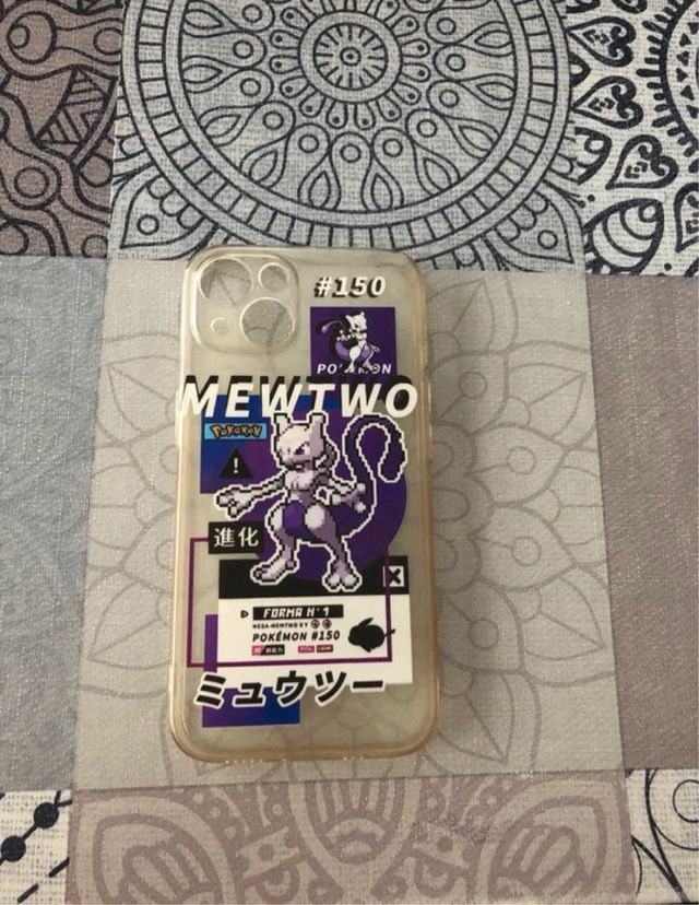 Funda móvil IPhone 13 Mewtwo Pokemon