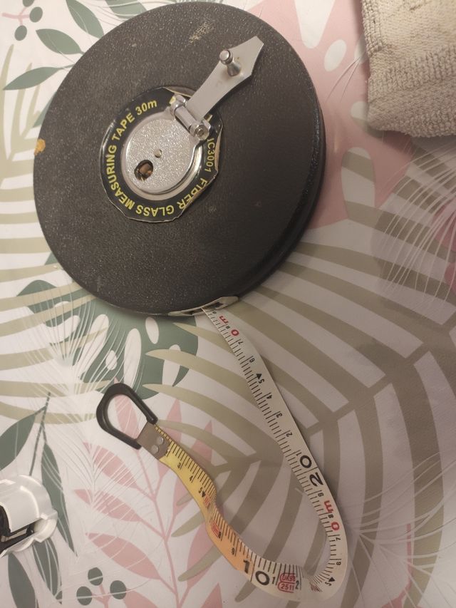 Metro enrollable 30 metros y alargadores