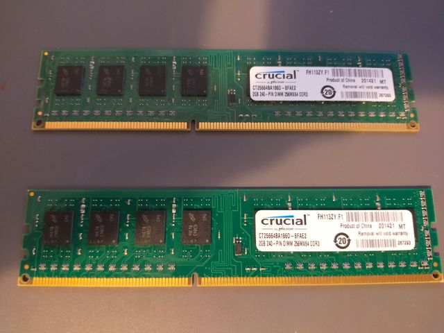 RAM 2 x 2 GB DDR3