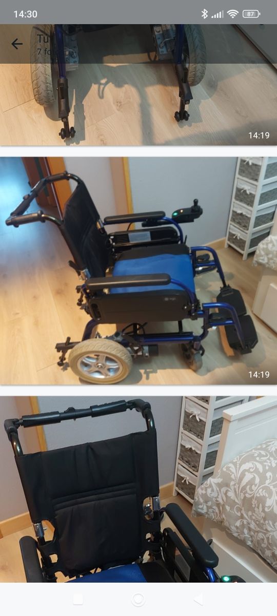  Silla de ruedas eléctrica, plegable 