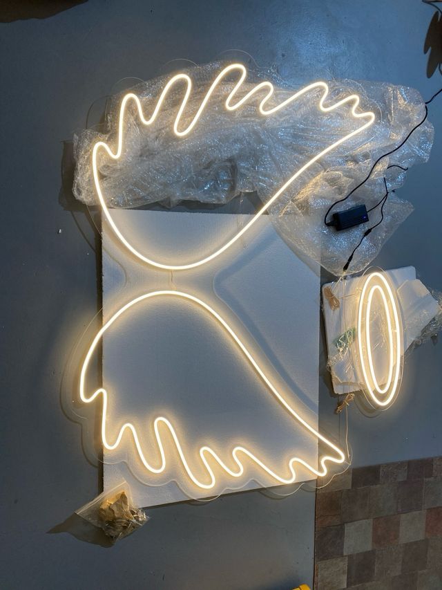 Photocall boda alas de Ángel 1500x1100mm nuevo