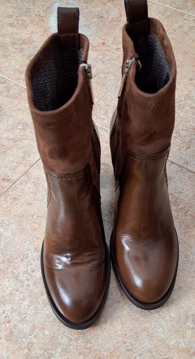 Botines Tommy Hilfiger piel marrón