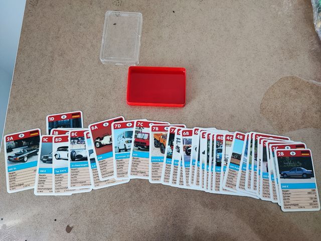 Carte super trumps fx schmid vintage Mercedes