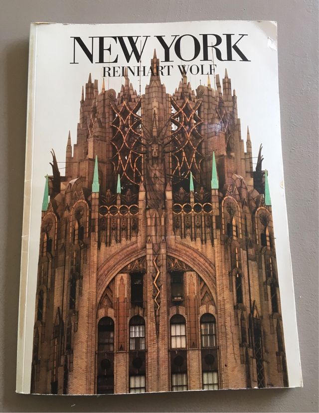 NY fotografie Wolf 1980 con torri gemelle