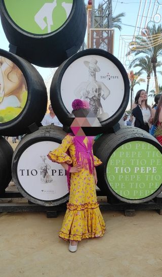 Traje de flamenca niña