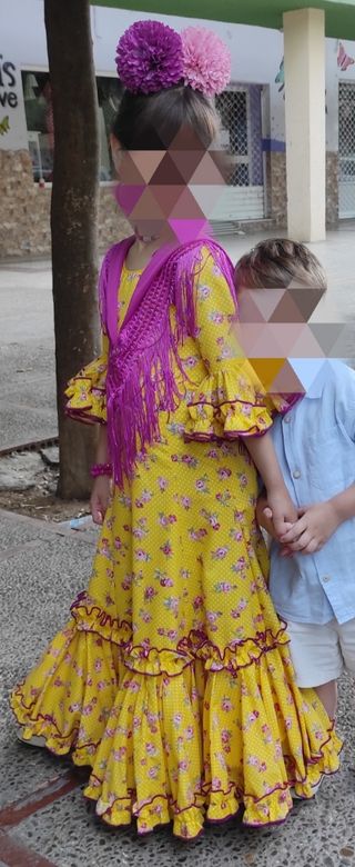 Traje de flamenca niña