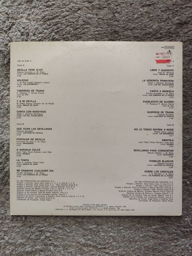 Vinilo Sevillanas de Oro vol16