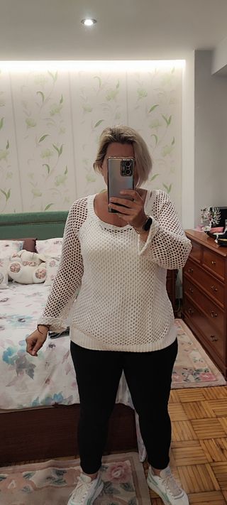 Jersey calado blanco 