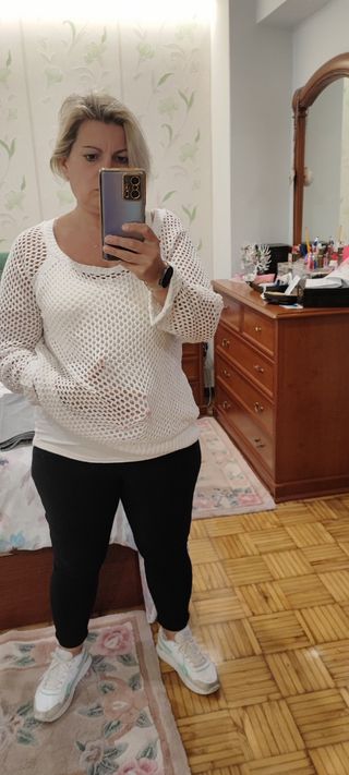 Jersey calado blanco 
