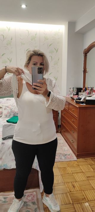 Jersey calado blanco 