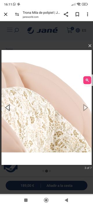 Trona Jane Mila polipiel rosa