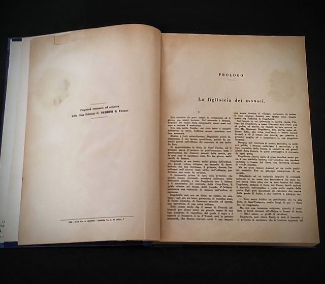 Libro "Il Fabbro del Convento" pubblicazione 1949