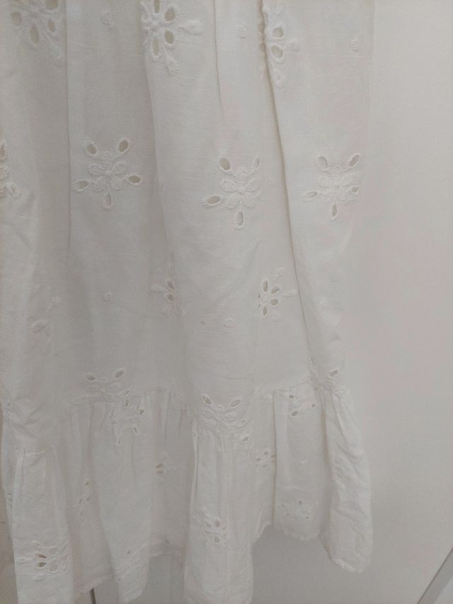 Vestido blanco crochet