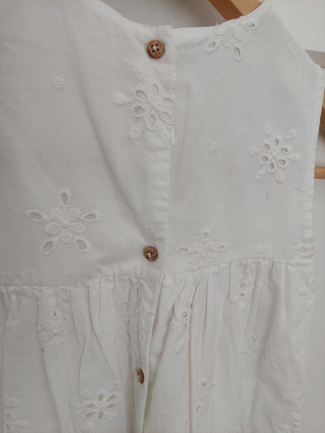 Vestido blanco crochet