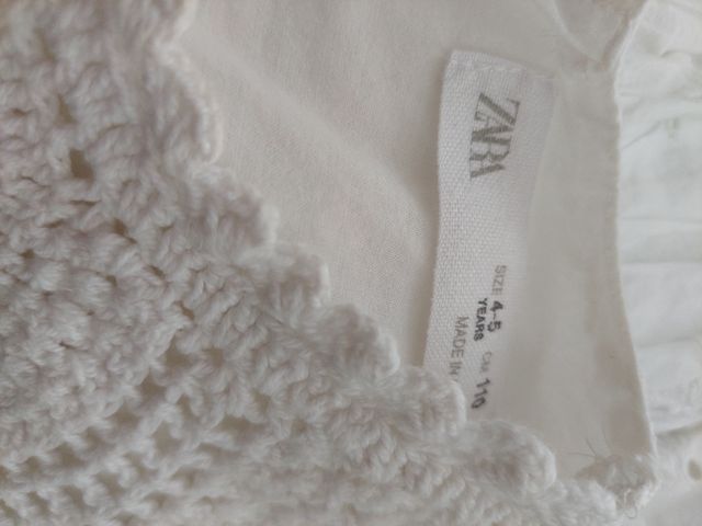 Vestido blanco crochet