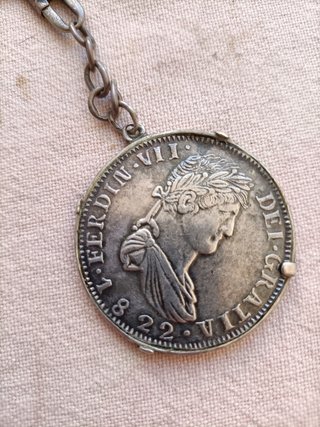 Moneda antigua Ferdin VII, 1822