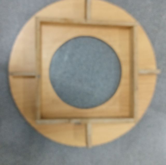 Tarima madera mesa 90 cm