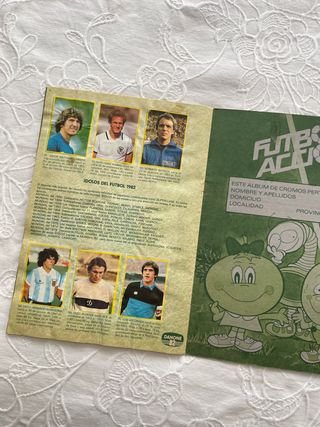 album de cromos futbol (mundial de 1982)
