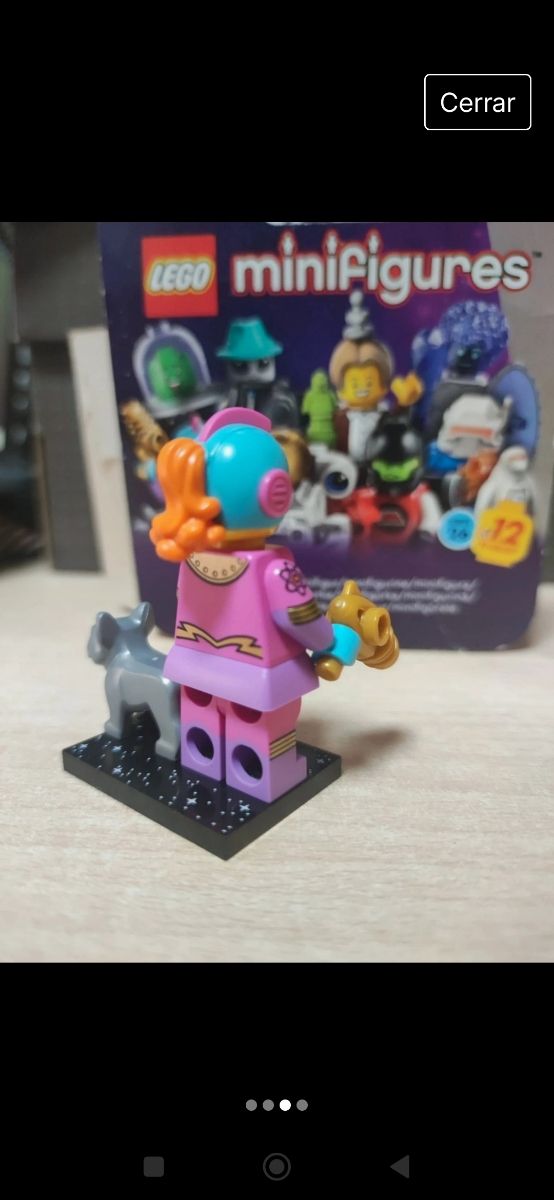 MINIFIGURA LEGO CHICA ASTRONAUTA VINTAGE SERIE 26