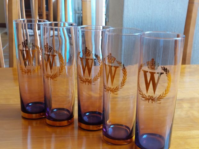 Licorera y vasos, Vintage