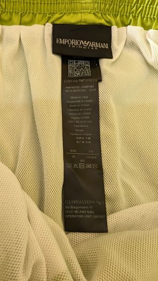 Costume da bagno uomo, Emporio Armani, TG 46,nuovo