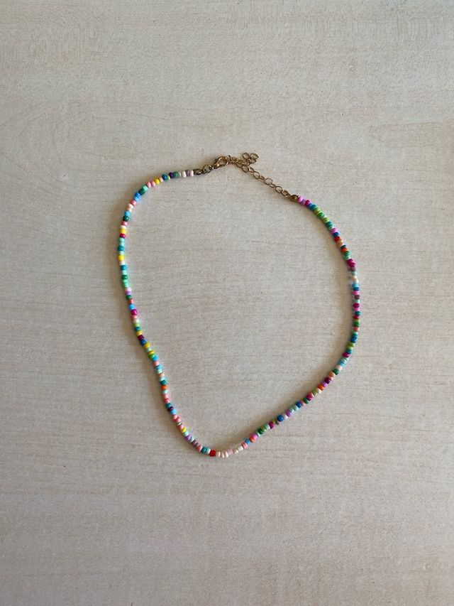 Collana perline colorate
