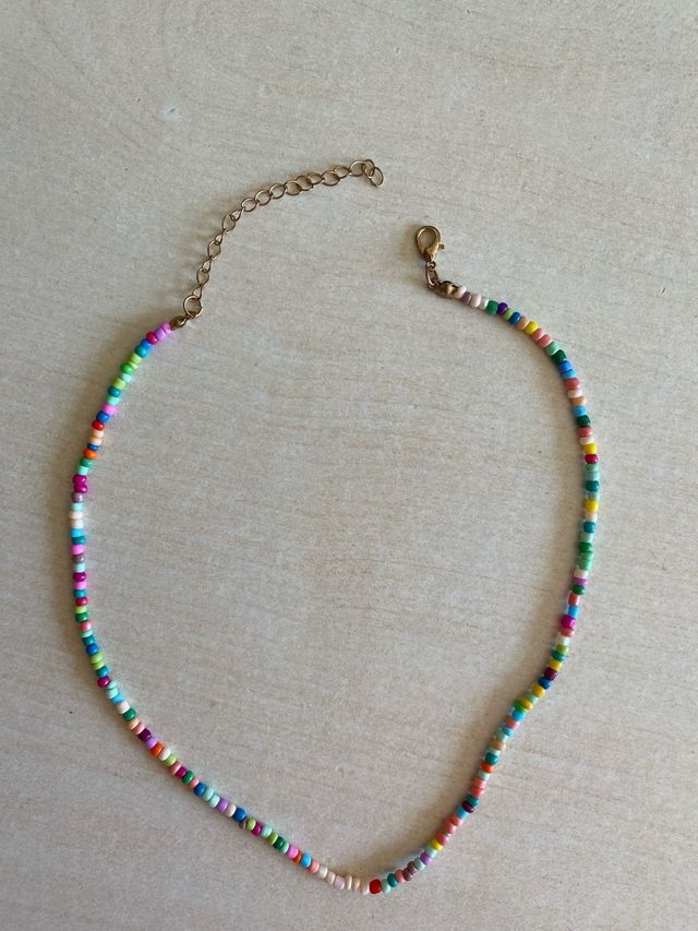 Collana perline colorate