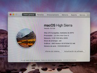 Imac 21,5 pulgadas