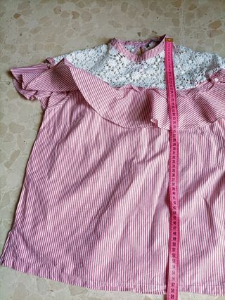 Blusa sin mangas bordados talla S