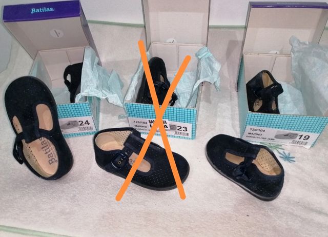 Sandalias Zapatitos piel calados hebilla (Batila)