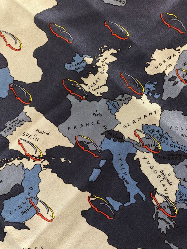 Foulard in pura seta 124x30