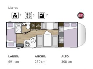 Alquiler autocarana Benimar Sport 323