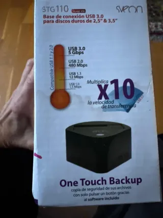 Conector  y Disco  duro Seagate e STG110