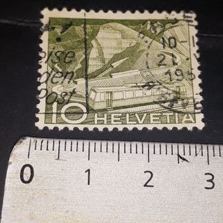 6 Stamps Switzerland Helvetia 1946