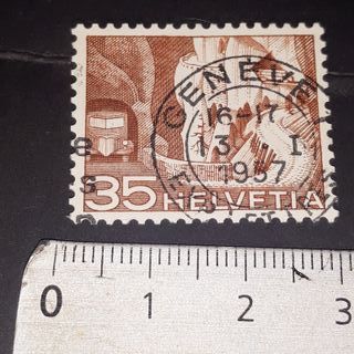 6 Stamps Switzerland Helvetia 1946