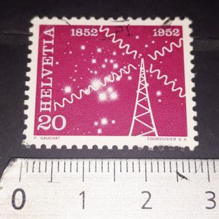 6 Stamps Switzerland Helvetia 1946