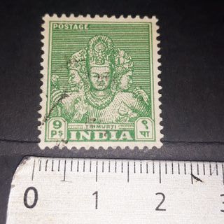 2 Stamps India 1949 Archeological Series