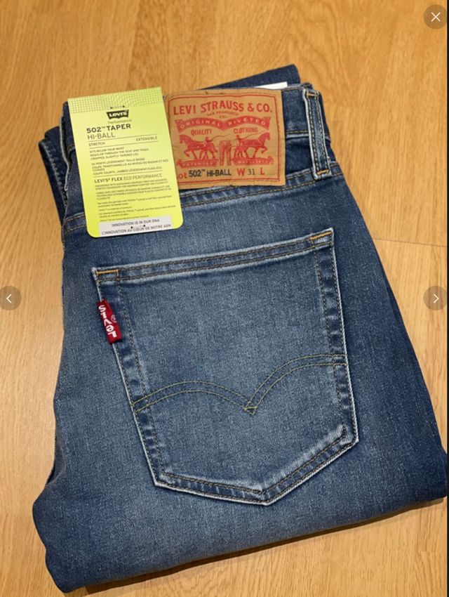 Pantalon Vaquero Levi's 502 Taper Hi Ball