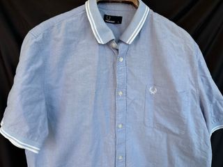 FRED PERRY camisa azul cielo talla XL