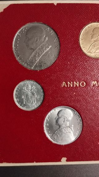 Monete Divisionale Vaticano 1957 Pio XII
