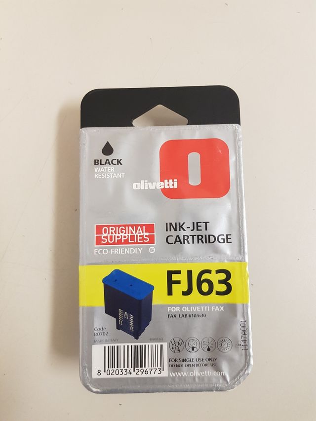 Cartuccia olivetti fax nera FJ63