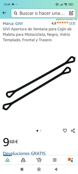 Bisagras,para baúl moto marca GIVI