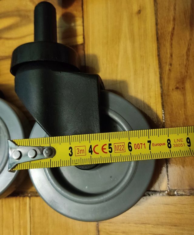 4 Ruedas para sillas muebles plástico