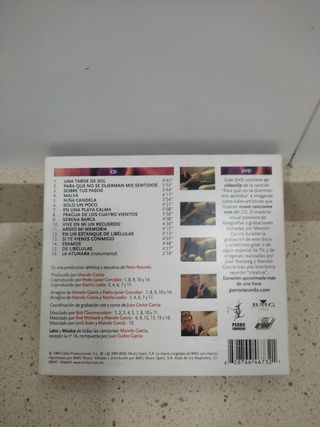 1 cd y 1 dvd MANOLO GARCIA