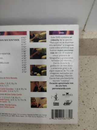 1 cd y 1 dvd MANOLO GARCIA