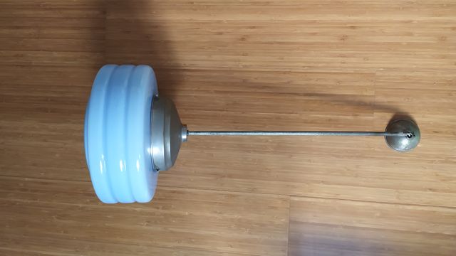 Lampara de techo con opalina