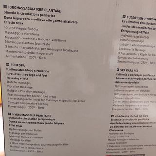 Idromassaggiatore plantare